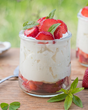 Fontainbleau à la faisselle et à la fraise