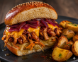 Carolina Pulled Chicken burger
