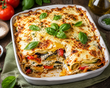 Lasagnes aux légumes de saison et ricotta et basilic