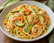 Spaghetti aux crevettes, coco et citronnelle